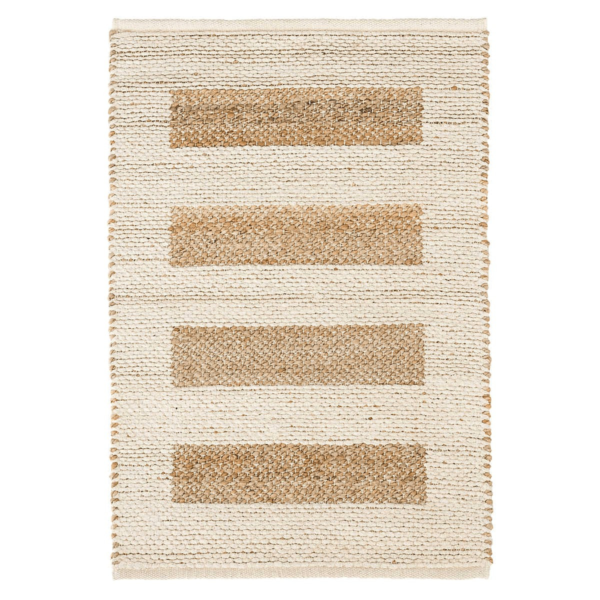 Milo Ivory Handwoven Jute/Cotton Rug | Annie Selke