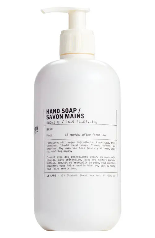 Le Labo Jumbo Size Basil Hand Soap $74 Value at Nordstrom, Size 16.9 Oz | Nordstrom