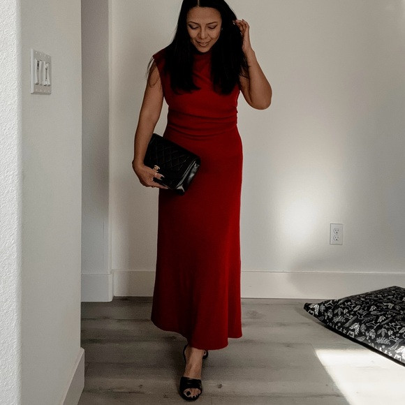 Red Sleeveless Dress (S) | Poshmark