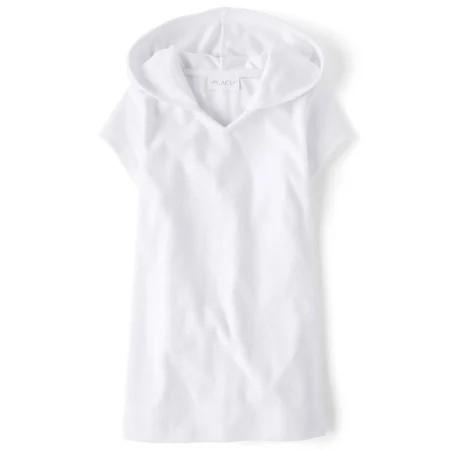 The Children's Place Girls Short Sleeve Hooded Terry Swim Cover-Up, Sizes XS-XXL | Walmart (US)