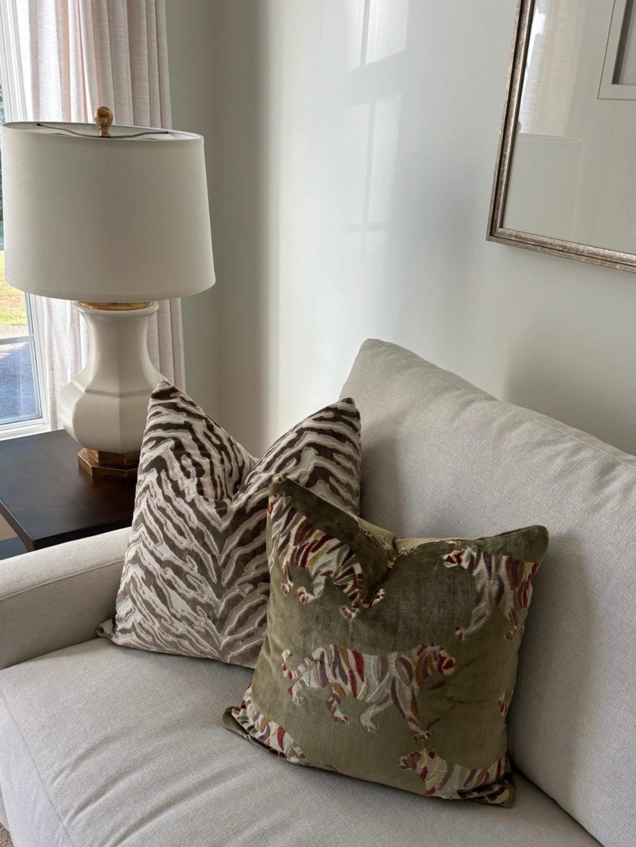 these pillow covers are a VIBE! 🤍🐆 covers are 20x20 + inserts are 22x22!

#LTKHome