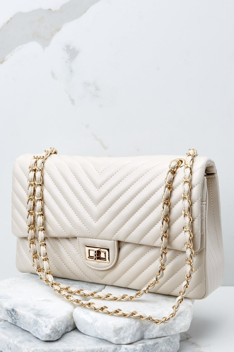 Polished And Poised Nude Bag | Red Dress 