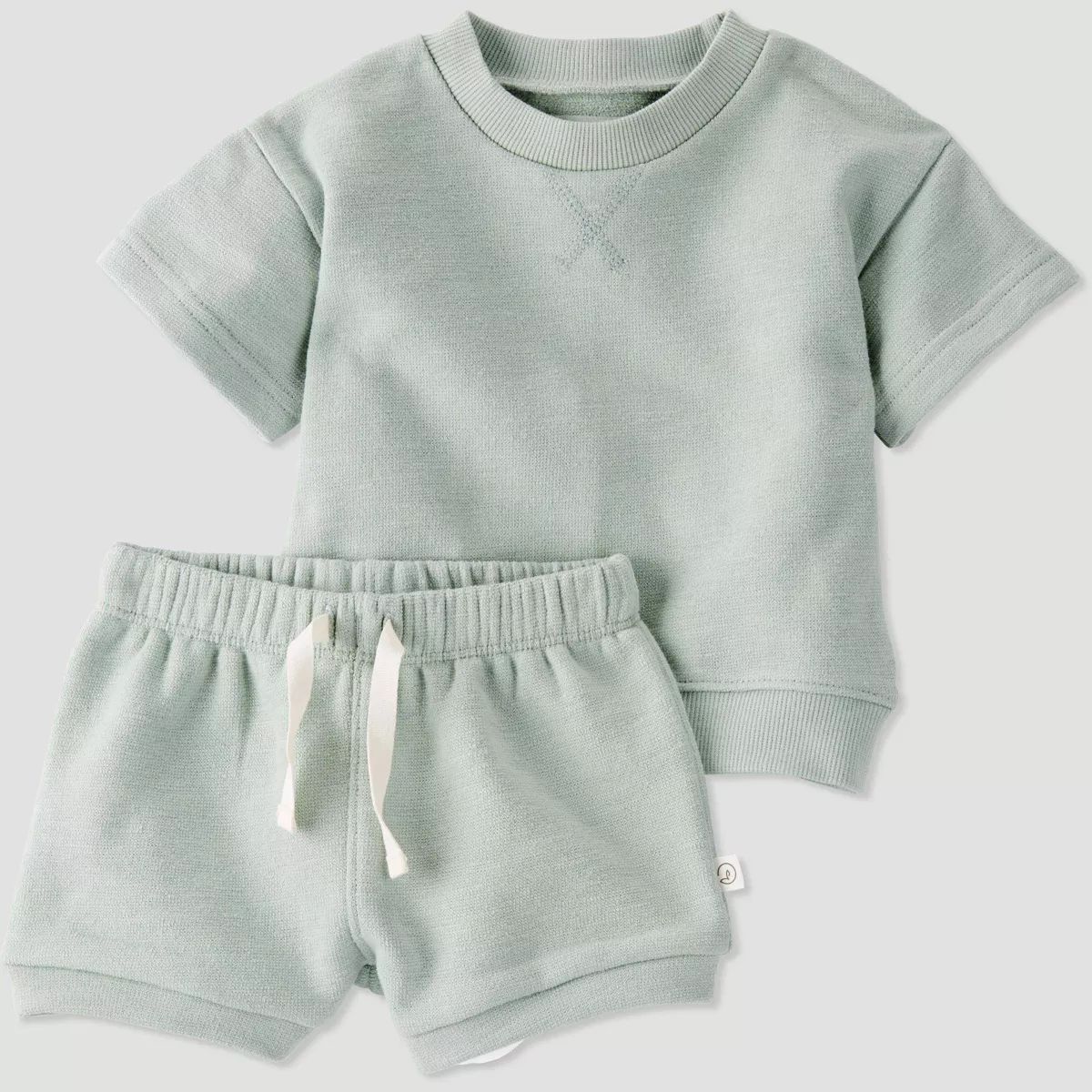 Little Planet by Carter's Organic Baby 2pc Shorts Set - Green 12M | Target