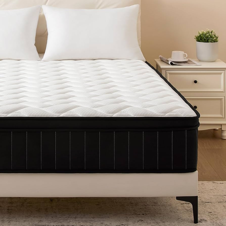 King Mattress 12 Inch Hybrid Mattress King with Memory Foam - Mattress in a Box with Individual P... | Amazon (US)