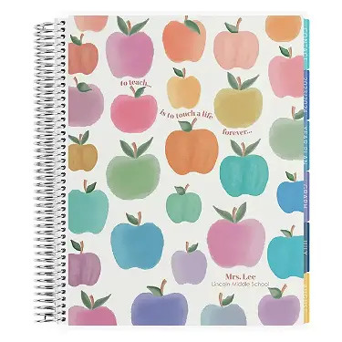 Rainbow Apples Teacher Lesson Planner | Erin Condren | Erin Condren