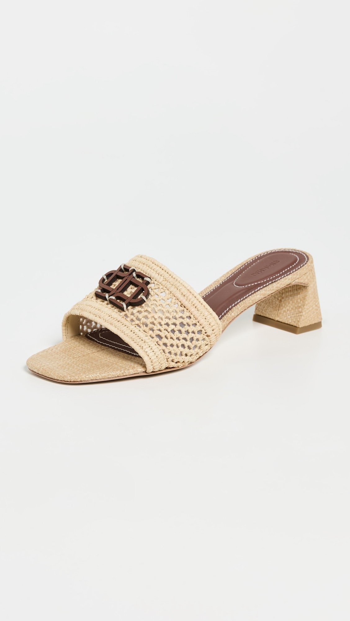SIMKHAI Sydney Raffia Block Heel Sandals | Shopbop | Shopbop