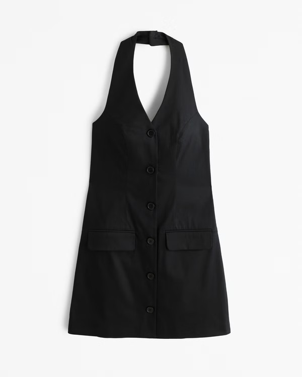 The A&F Mara Halter Vest Mini Dress | Abercrombie & Fitch (US)