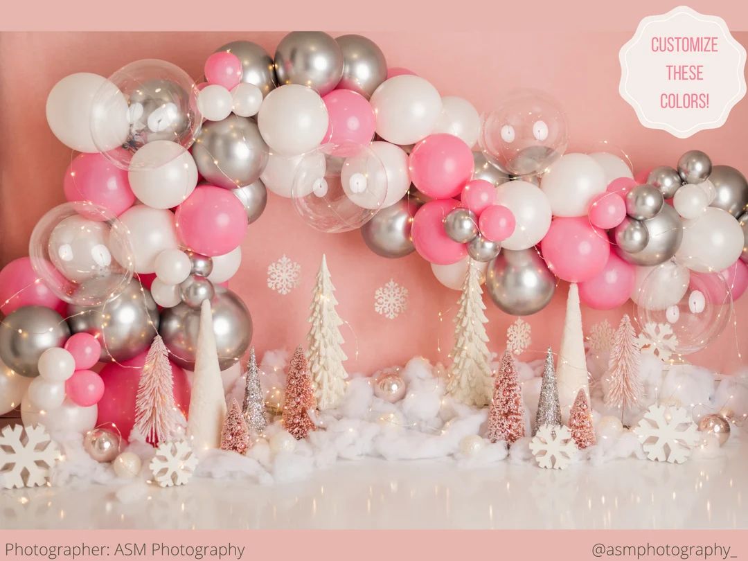 Pink Frost DIY Balloon Garland Kit / Winter Onederland - Etsy | Etsy (US)