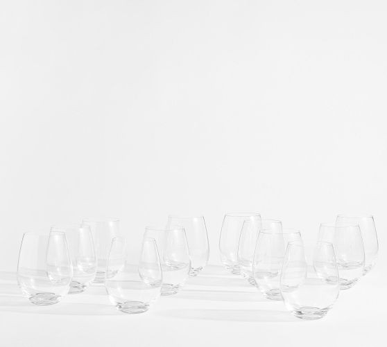 Caterer's Box Stemless Wine Glasses - Set of 12 | Pottery Barn (US)