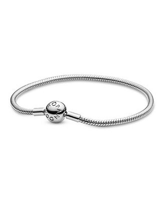 Moments Sterling Silver Snake Chain Bracelet | Macy's