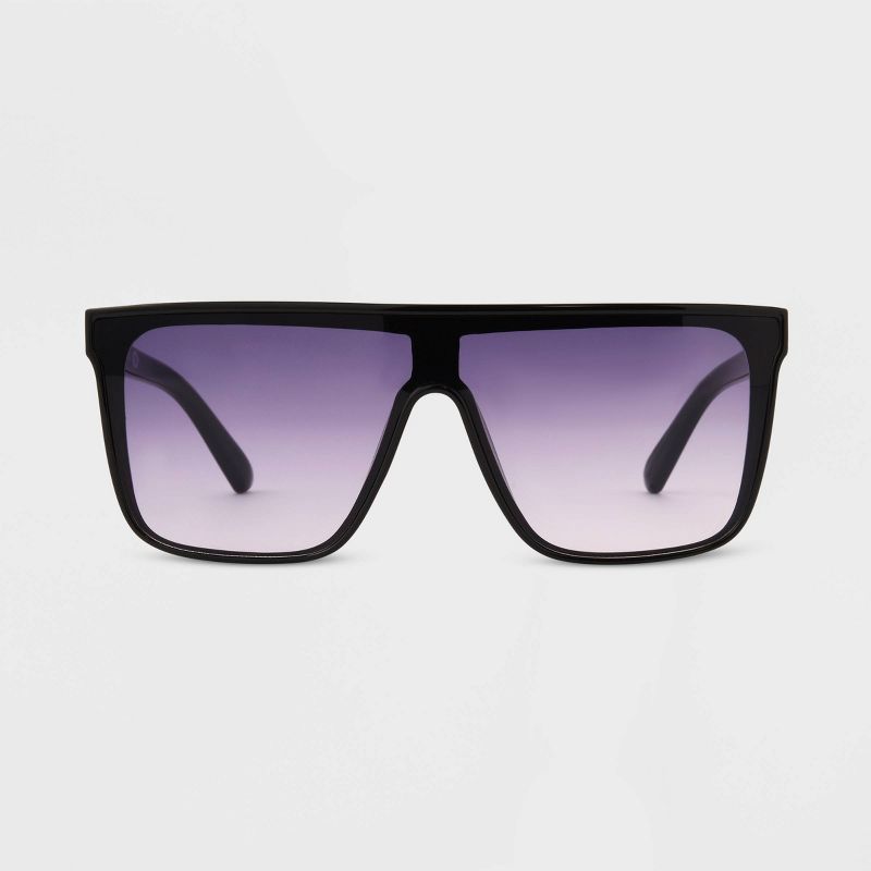 Women's Shiny Plastic Shield Sunglasses - Universal Thread™ | Target