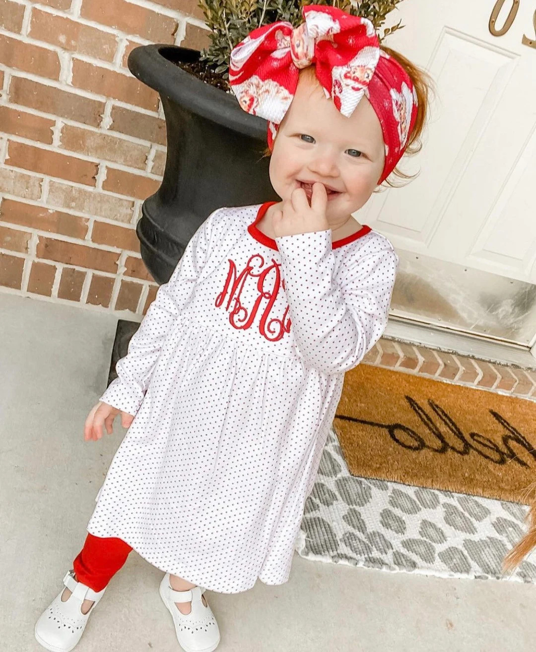 Girls Christmas Outfit, Monogrammed Valentine's Day Outfit, Personalized Girls Set, Valentines Ou... | Etsy (Global)