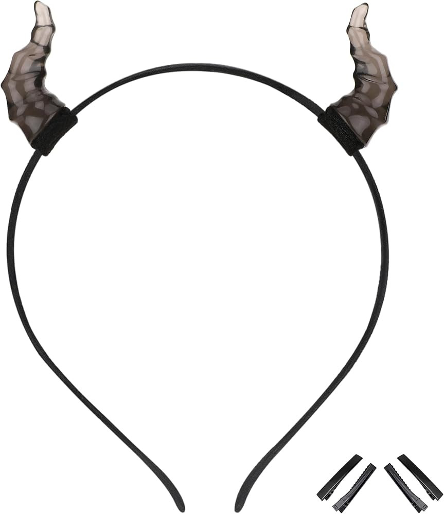MOSTORY Mini Devil Horns Headband - Horn Hairband for Adult Halloween Cosplay Photo Shoot | Amazon (US)
