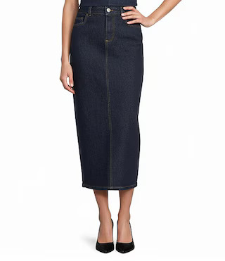 Antonio Melani Jessica Coordinating Denim Pencil Midi Skirt | Dillard's | Dillard's