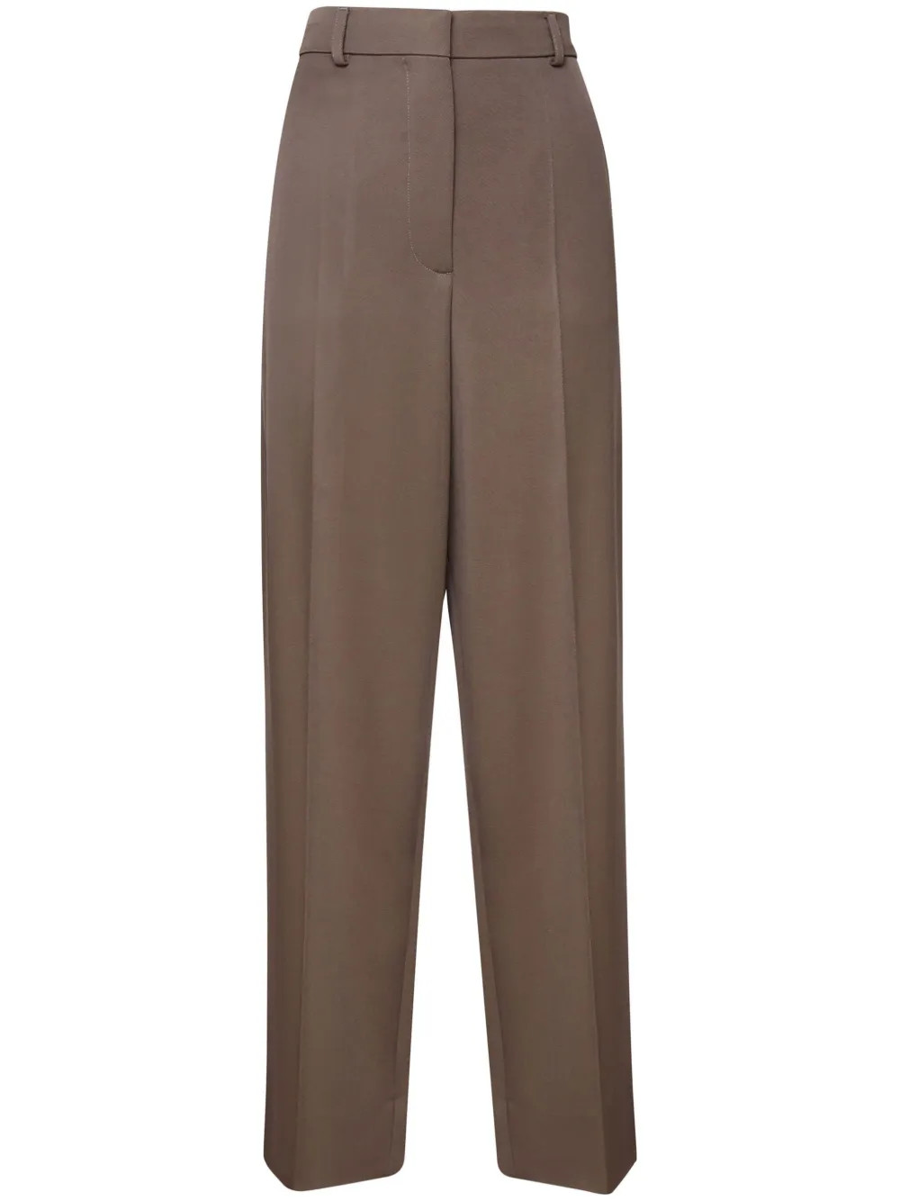 Stella McCartney Wool Tailored Trousers | Brown | FARFETCH AE | Farfetch Global