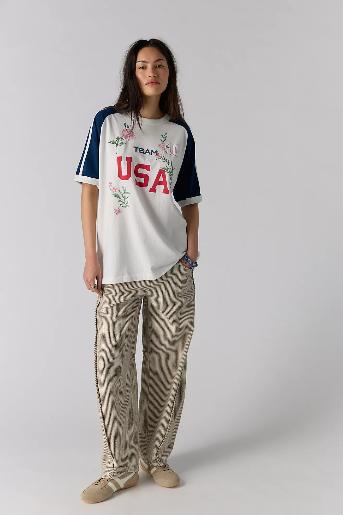 Embroidered Goal Tee | Free People (Global - UK&FR Excluded)