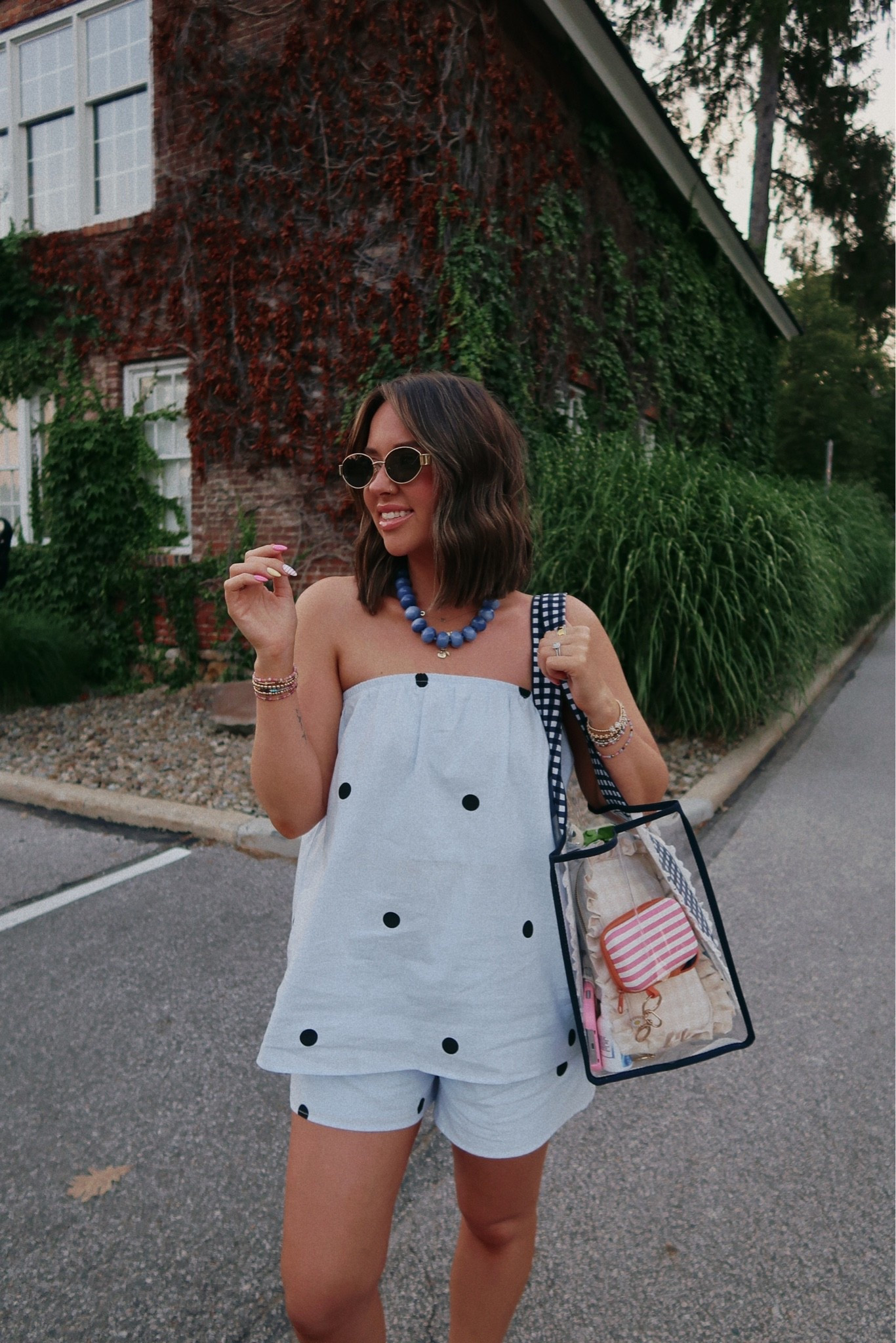 Amazon set 🥰😍 it’s that good!!! 

Polka dot set, summer set, blue polka dot, linen sets, CaseMate jelly bag, BaubleBar necklace

#LTKootd #LTKmomlife #LTKSeasonal