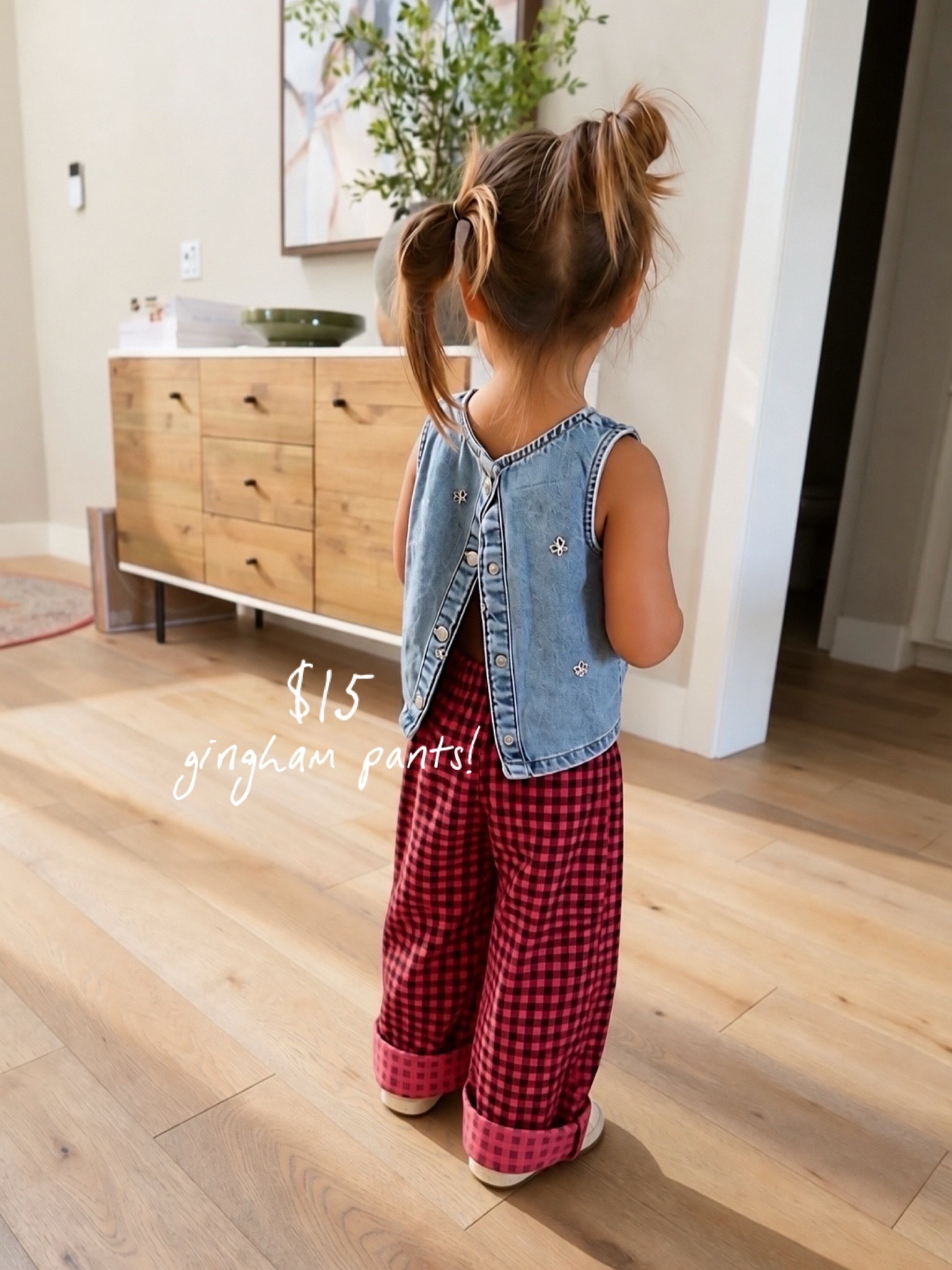 Toddler girl outfit
Target style
Gingham pants
Fall outfit

#LTKootd #LTKSeasonal #LTKKids