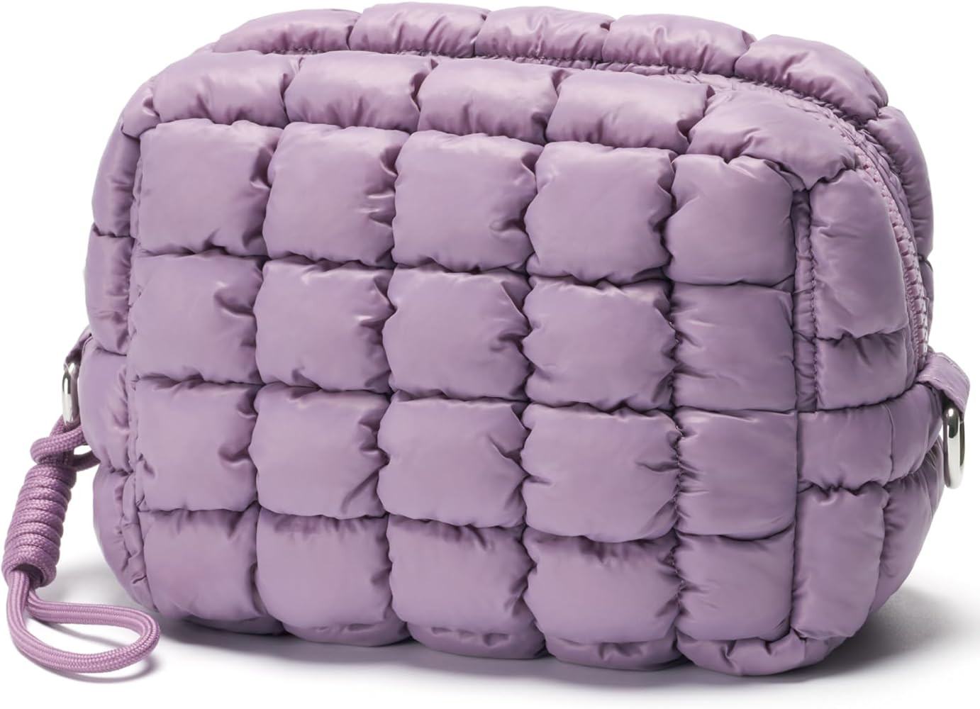 Quilted Makeup Bag Puffy Cosmetic Bag Cute Puffer Travel Toiletry Bag for Women, Small Makeup Pou... | Amazon (US)