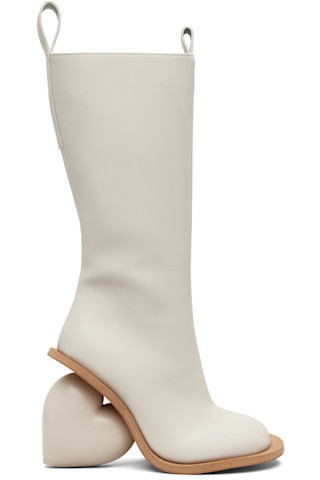 SSENSE Exclusive Beige Love Tall Boots | SSENSE