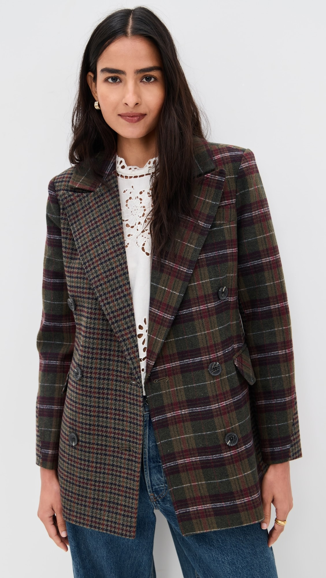 Combo Collar Hourglass Blazer | Shopbop