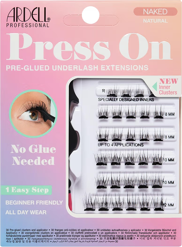 Ardell Naked Press On Lashes Pre-Glued Eyelash Clusters Extensions - Self Adhesive Eyelashes, Nat... | Amazon (US)