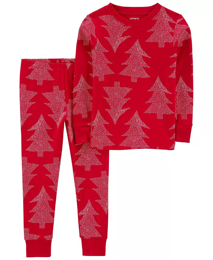 Baby Boys and Baby Girls Christmas Tree 100% Snug Fit Cotton Pajamas, 2 Piece Set | Macy's