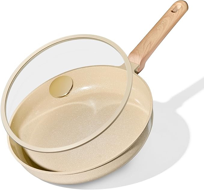 CAROTE 10" Frying Pan Set, Non-Toxic PTFE & PFOA Free Fry Pan & Omelet Pan, Compatible with Induc... | Amazon (US)