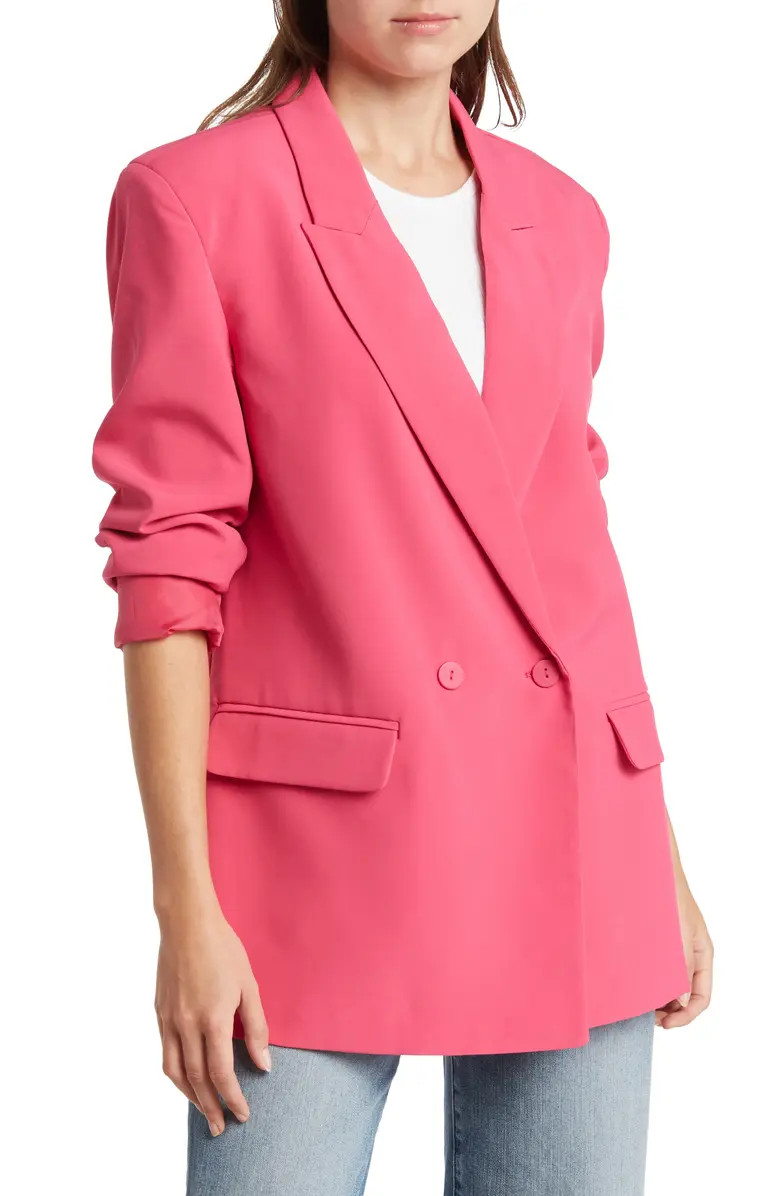 Oversize Double Breasted Peak Lapel Blazer | Nordstrom Rack