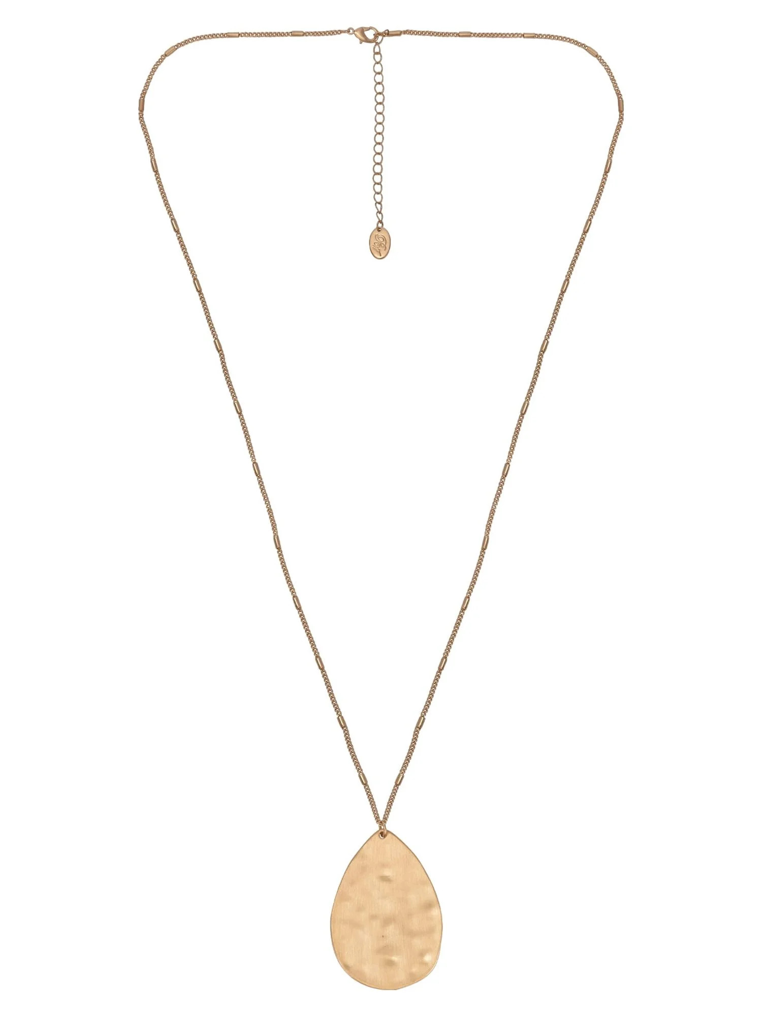The Pioneer Woman Hammered Gold-Tone Long Pendant Necklace, Women's | Walmart (US)
