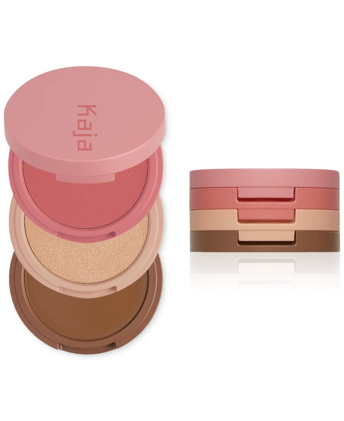 Kaja Face Bento Cream Bronzer, Powder Blush & Highlighter Sculpting Trio - Cloud Latte | Macy's