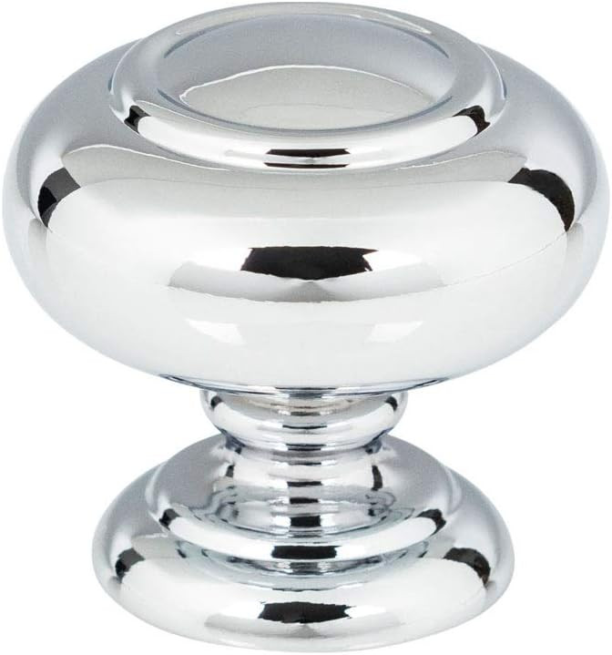 Atlas Homewares A610-CH 1-1/4 in. (32mm) Victoria Collection Knob, Polished Chrome | Amazon (US)