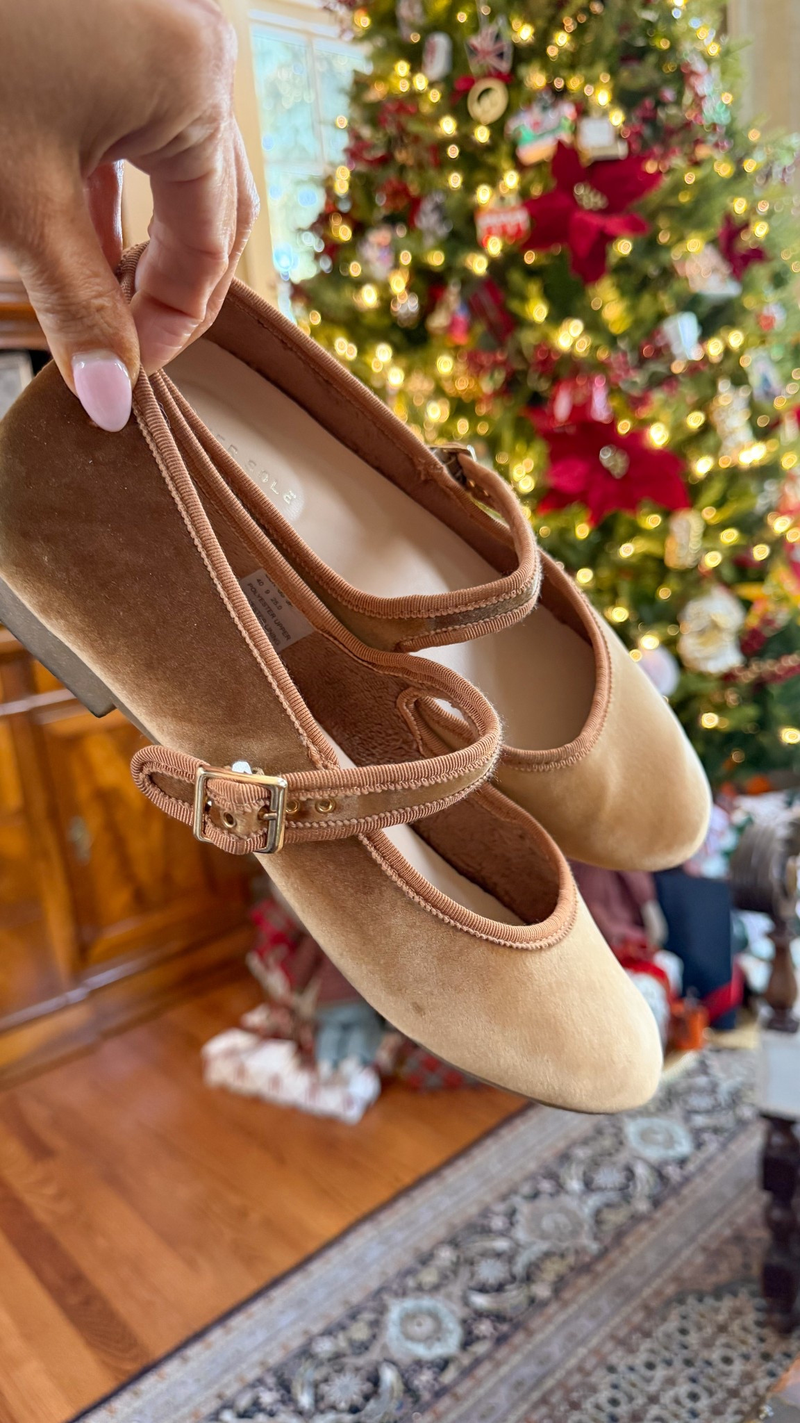Softest little $40 velvet mary janes. So many colors and they are super comfy. True to size - go down if you’re in between sizes! 