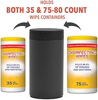 Spectrum Diversified Decorative Refillable Wet Household, Stylish Dispenser for Cleaning Wipes, B... | Amazon (US)