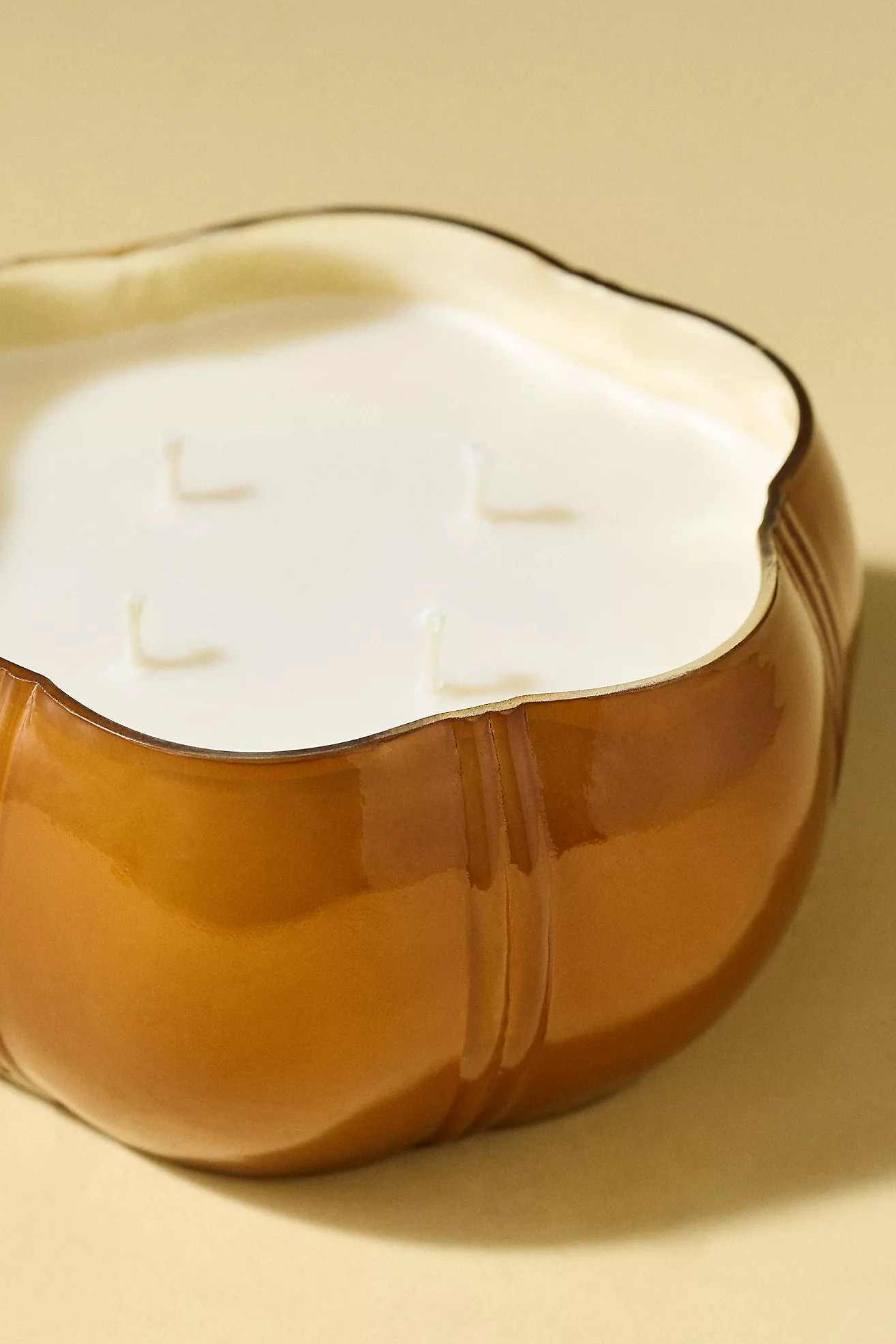 Capri Blue Spiced Amber Glass Decorator Candle | Anthropologie (US)