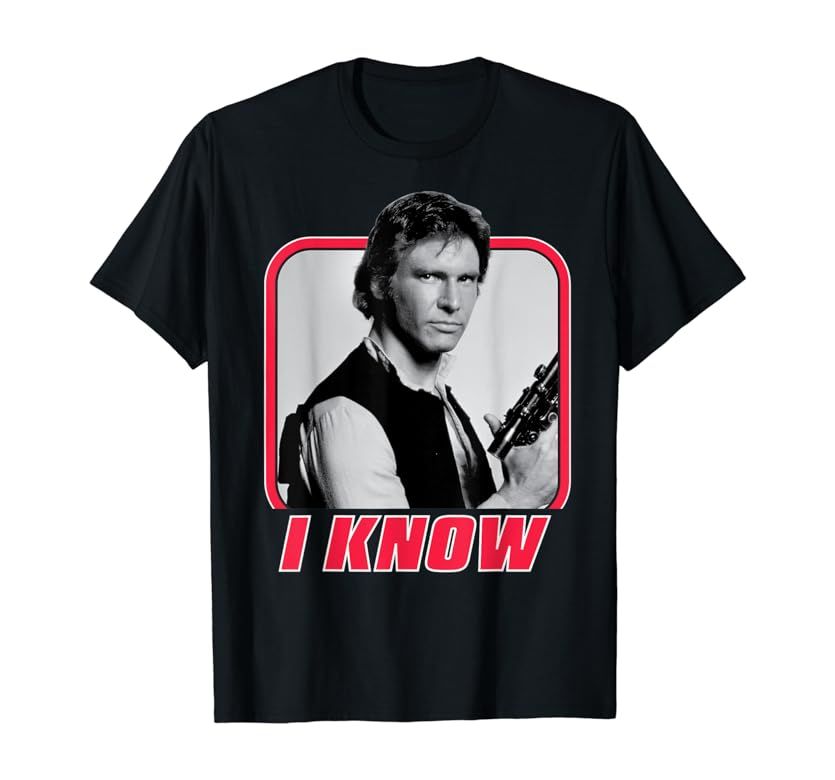 Star Wars Han Solo I Know Valentine's Day T-Shirt | Amazon (US)