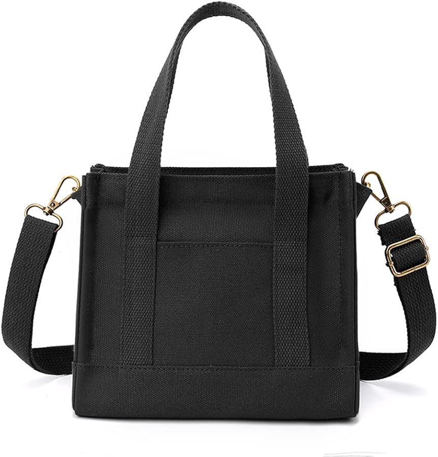 MINKARS Mini Tote Bag for Women Canvas Crossbody Purse | Amazon (US)