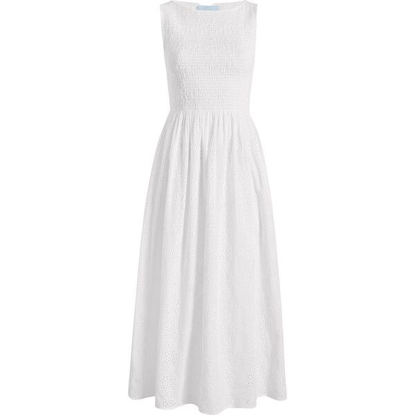 The Women's Eyelet Cosima Nap Dress, White Eyelet | Maisonette