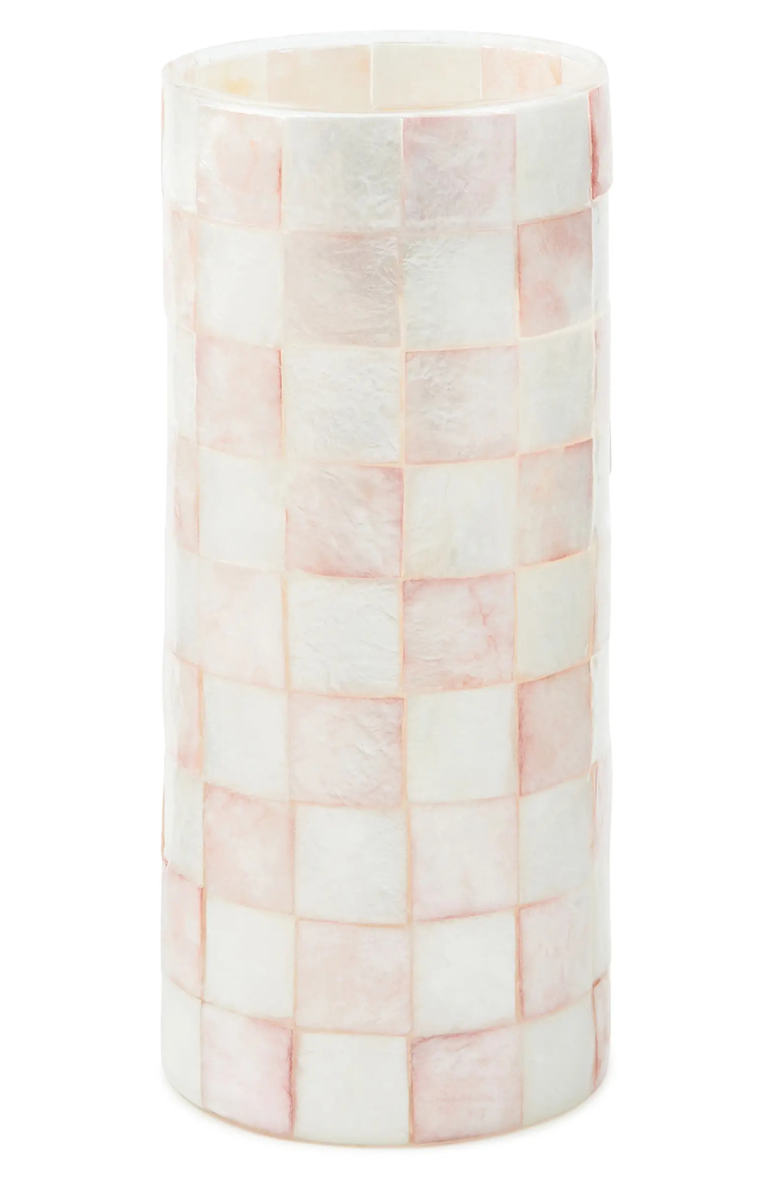 Rosy Check® Capiz Small Vase | Nordstrom