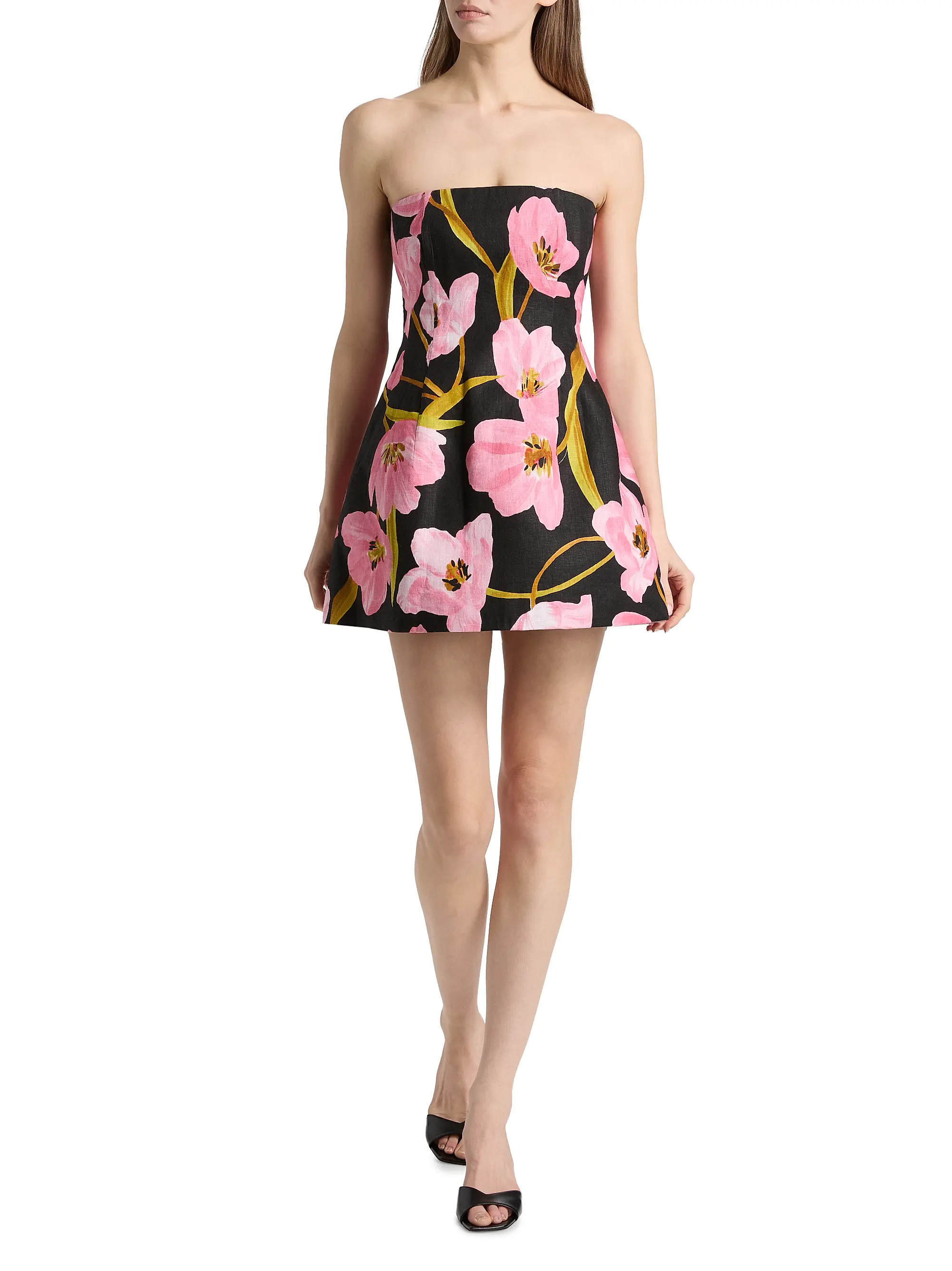 Ines Tulip Print Strapless Minidress | Saks Fifth Avenue