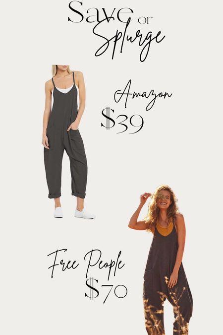 I own this jumpsuit in a couple colors, it is so comfy! Runs slightly oversized but found one for 1/2 the price of the #FreePeople one! 

#LTKstyletip #LTKsalealert #LTKSale