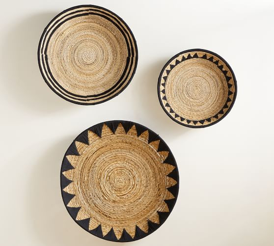 Sunny Handwoven Basket Wall Art | Pottery Barn (US)