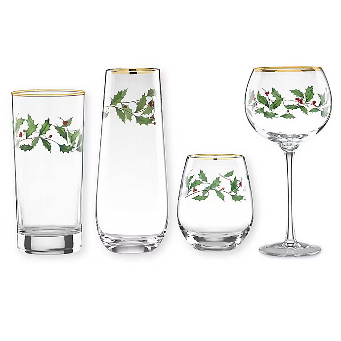 Lenox® Holiday Decal Glassware Collection | Bed Bath & Beyond | Bed Bath & Beyond