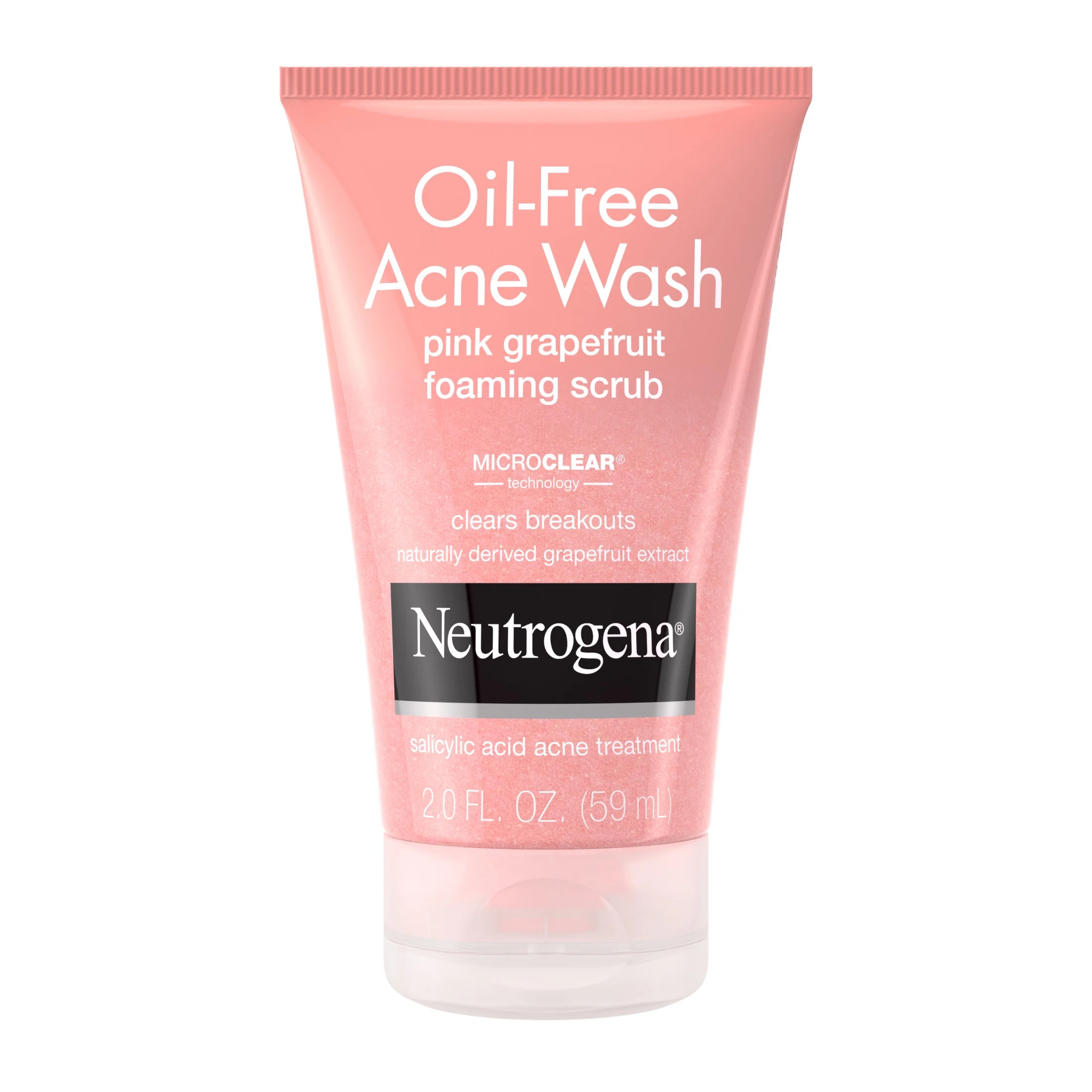 Neutrogena Oil-Free Pink Grapefruit Acne Wash Face Scrub, 2 fl. oz | Walmart (US)