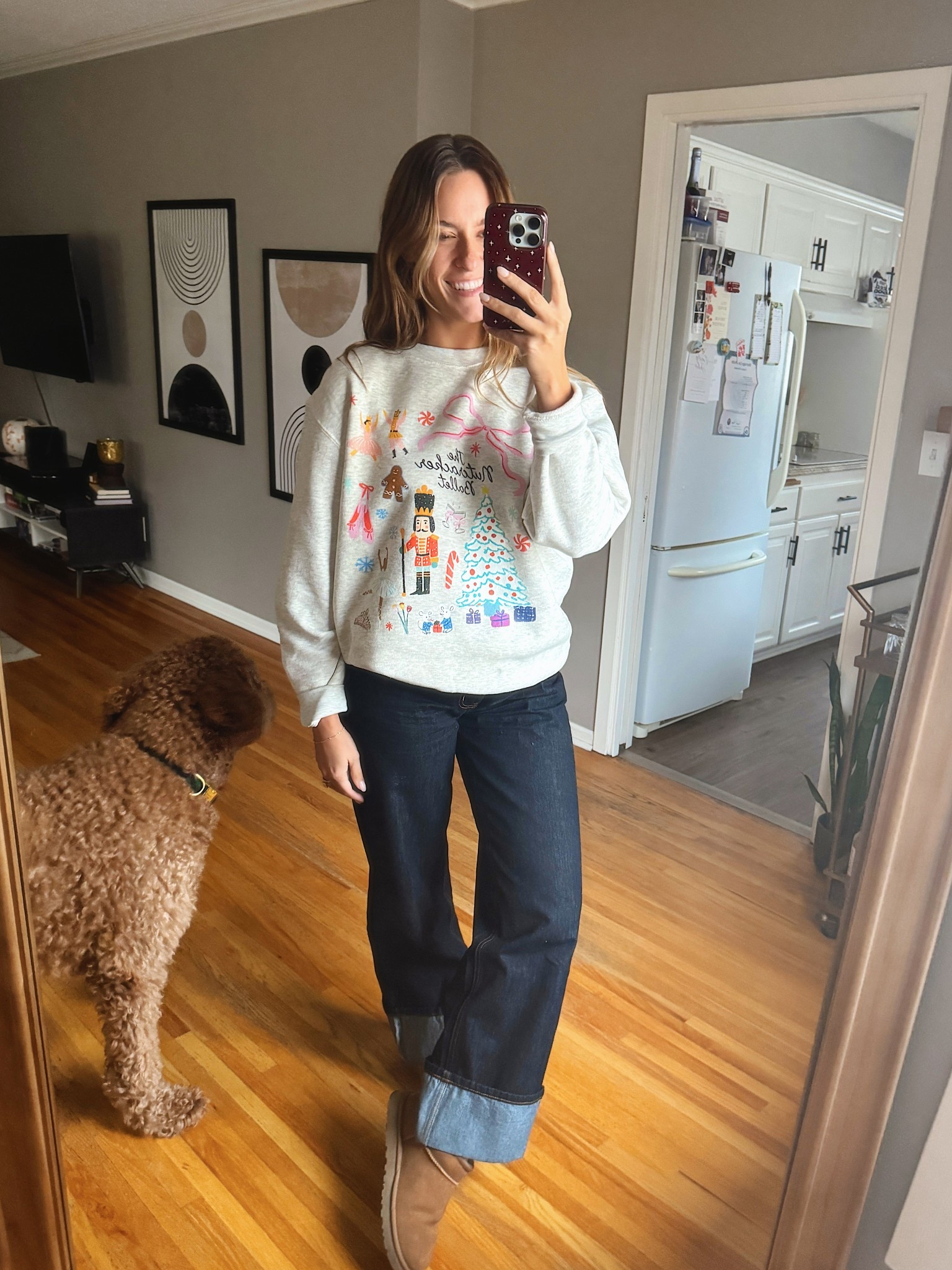 I made my own Christmas merch!! #chistmassweatshirt #holidaymerch #nutcracker 

#LTKHoliday