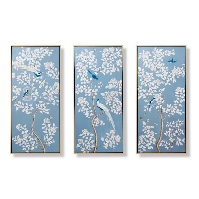 Annette Handpainted Triptych | Frontgate | Frontgate