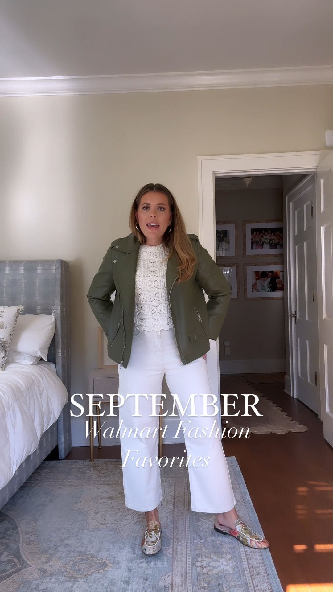 My @walmartfashion September favorites!! These pieces are so good for fall! #walmartpartner #walmartfashion

Sizing rundown:
Scoop leather jacket: small
Cream wide leg jeans: 4
Denim dress: xsmall (runs big, size down)
Striped sweater dress: small
White booties: run true to size
Light wash jeans: 4
Rainbow cardigan: med
Pink cardigan: small
Thermal top: small 

#LTKfindsunder50 #LTKstyletip #LTKSeasonal