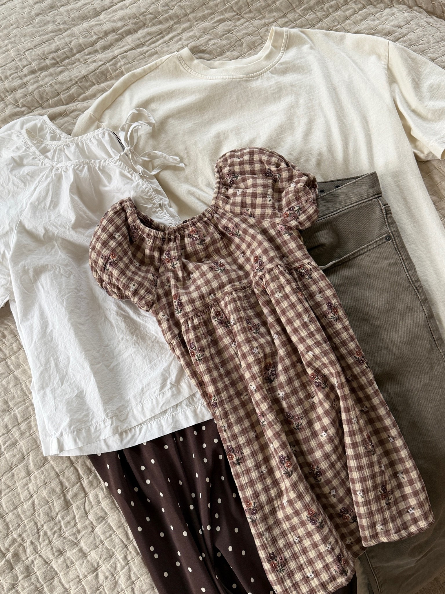 Family pictures outfits 🤎 my polka dot skirt is from a local boutique!

#LTKMens #LTKKids #LTKootd
