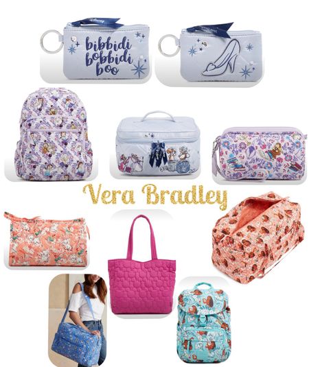 Vera Bradley Disney Collection covers all the princess bases! Cinderella, Belle and Moana are here for everything! They also have a classic Disney print for your bags and purses too! 

#LTKTravel #LTKFamily #LTKItBag