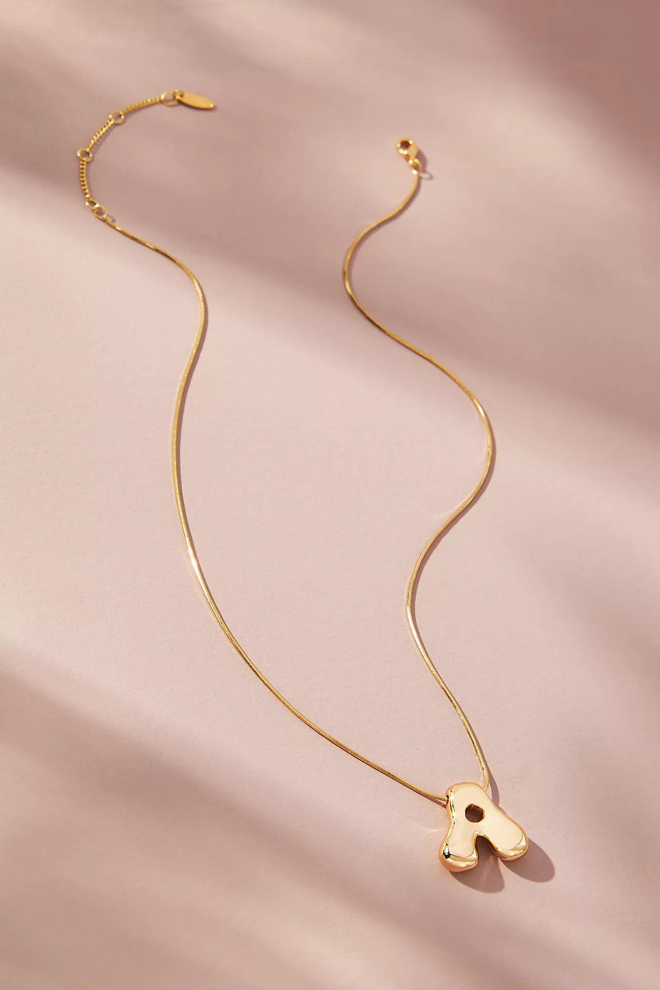 Bubble Letter Monogram Necklace | Anthropologie (US)